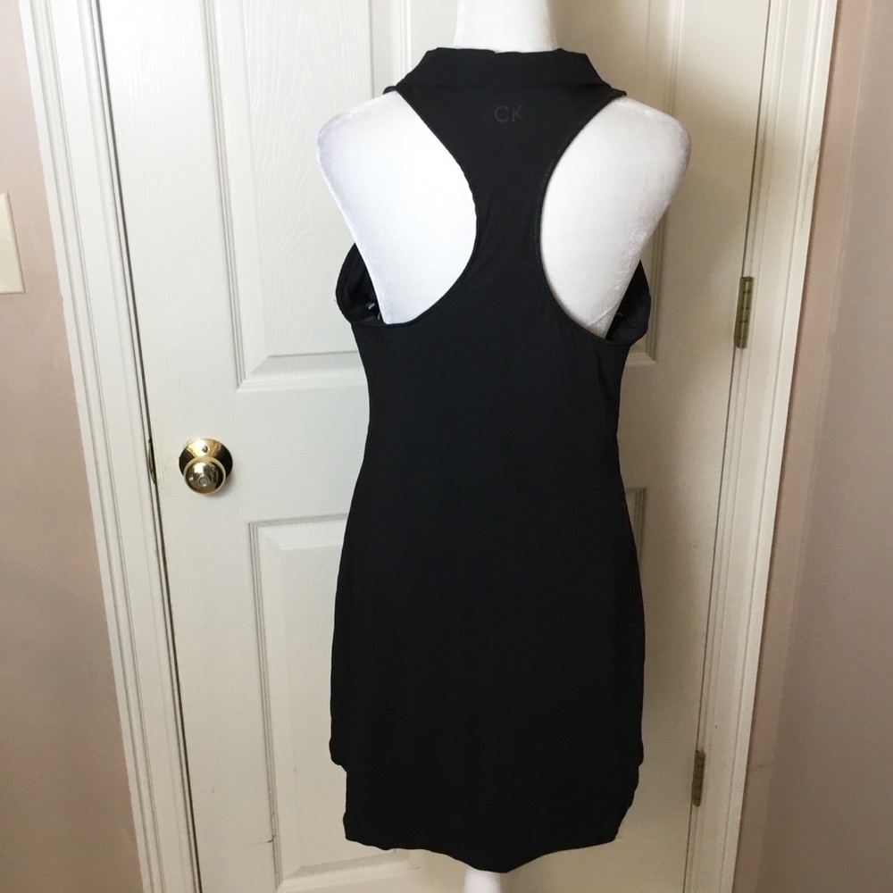 Calvin Klein Performance Black Racerback Mini Dress - M - Picture 2 of 8